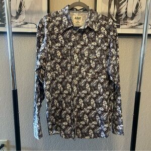 Ariat Men's Monochrome Patterned Button Down Shirt